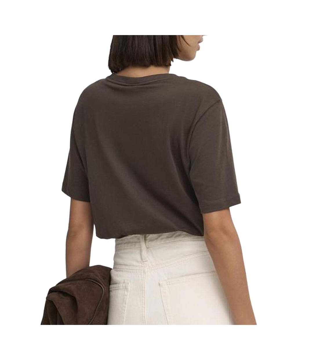 T-shirt marron femme jdy rex-2