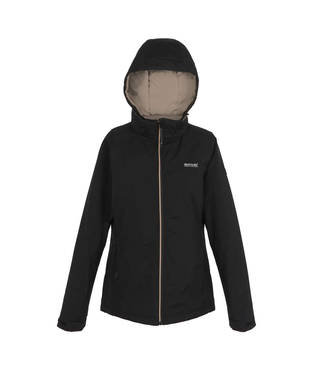 Veste imperméable frelton femme noir / taupe Regatta-1