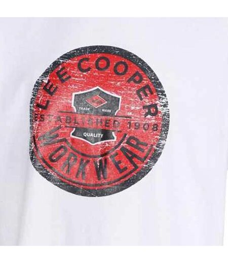 T-shirt homme blanc Lee Cooper