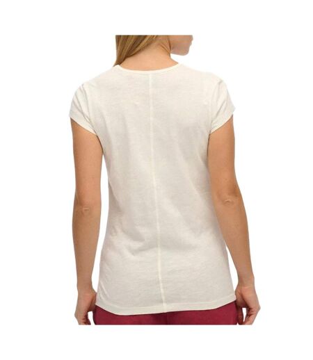 T-Shirt beige femme superdry athletic - l