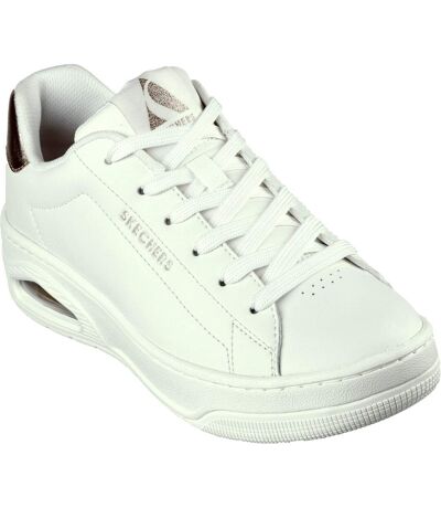 Skechers Womens/Ladies Uno Court Courted Air Sneakers (White) - UTFS10717