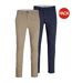 Lot De 2  Chinos Marco Homme Beige Bleu Marine Jack And Jones-1