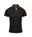 Polo coolchecker femme noir / tournesol Premier Premier