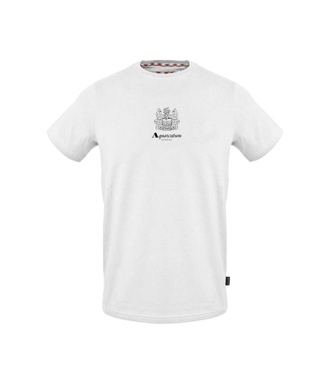 T-shirt Motif/style Logo Bouclier Homme Blanc Aquascutum-1
