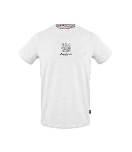 T-shirt Motif/style Logo Bouclier Homme Blanc Aquascutum