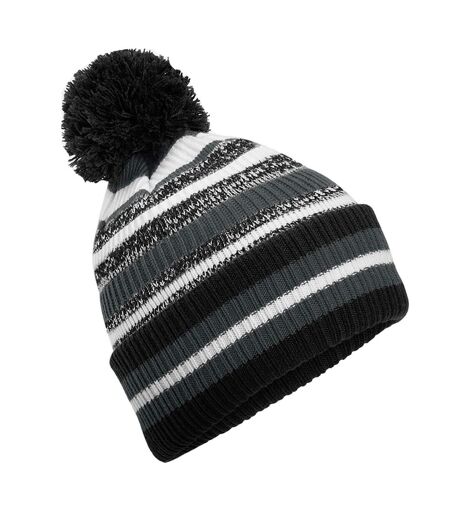 Bonnet Multi-sport Fan Noir Gris Blanc Beechfield
