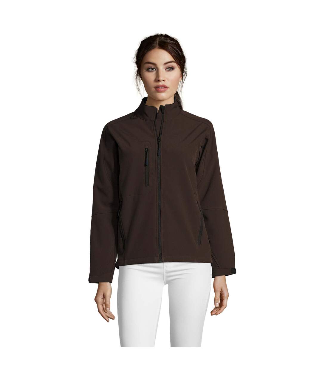 Veste Softshell Roxy Femme Marron Foncé SOLS-1