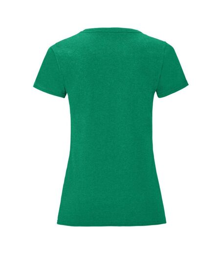 T-shirt iconic femme vert chiné Fruit of the Loom Fruit of the Loom