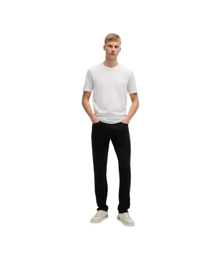 T-shirt Motif/style Orange Homme Blanc Boss