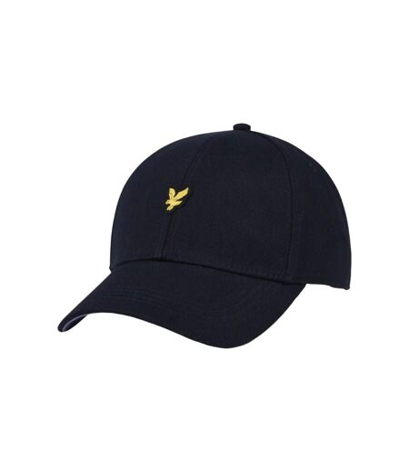 Mens heavy twill baseball cap dark navy Lyle & Scott