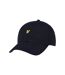 Mens heavy twill baseball cap dark navy Lyle & Scott