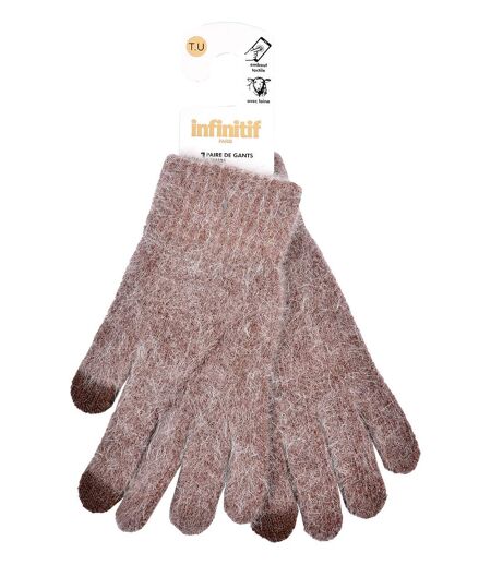 Gants Femme INFINITF 0675 ANGORA MARRON