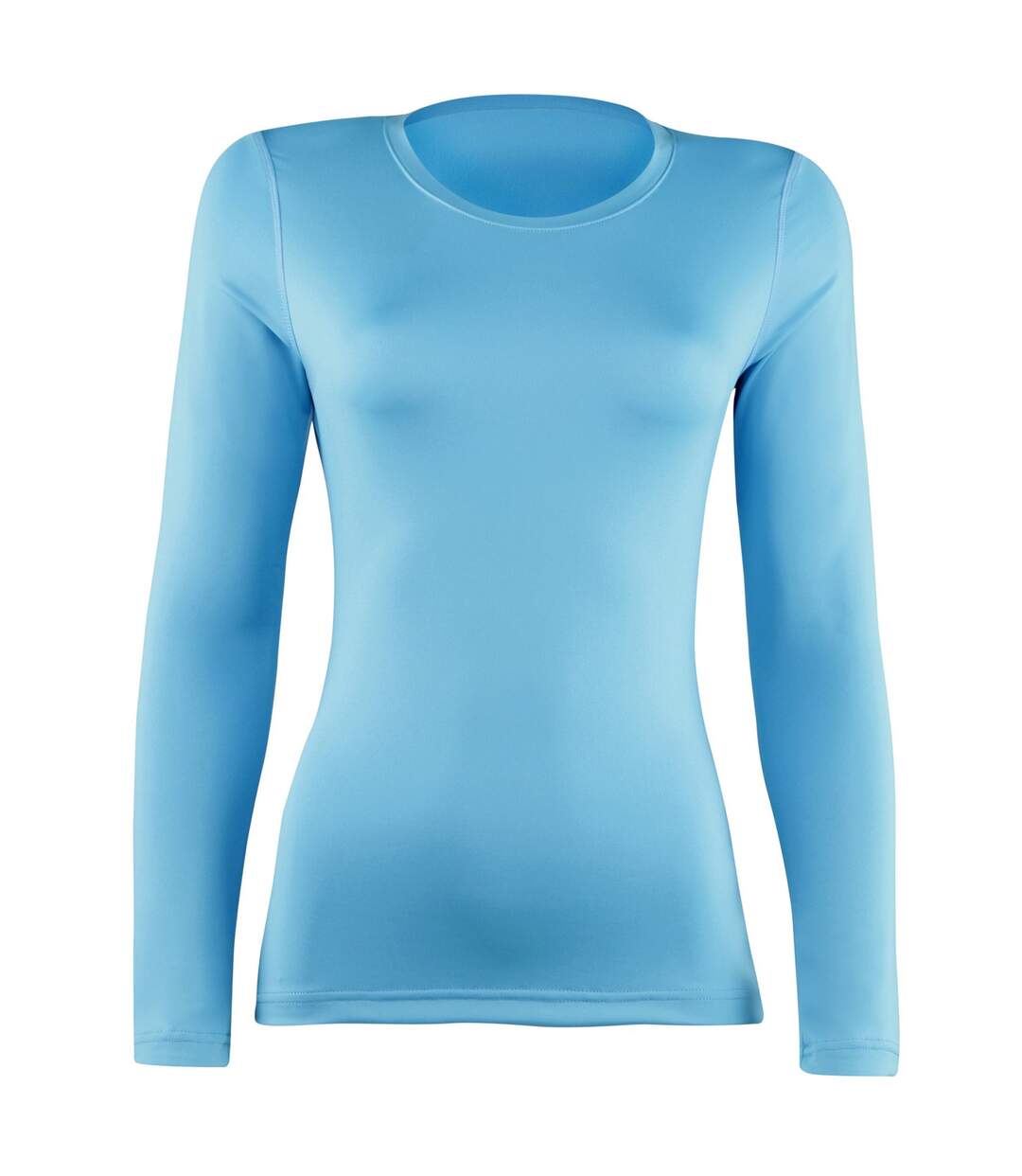 T-shirt base layer à manches longues femme bleu clair Rhino