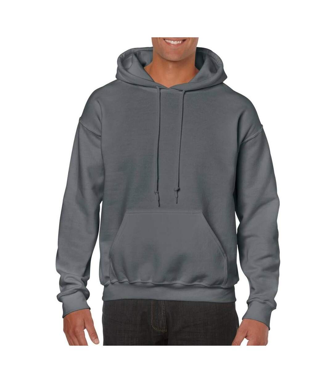 Sweat À Capuche Homme Charbon Gildan-1