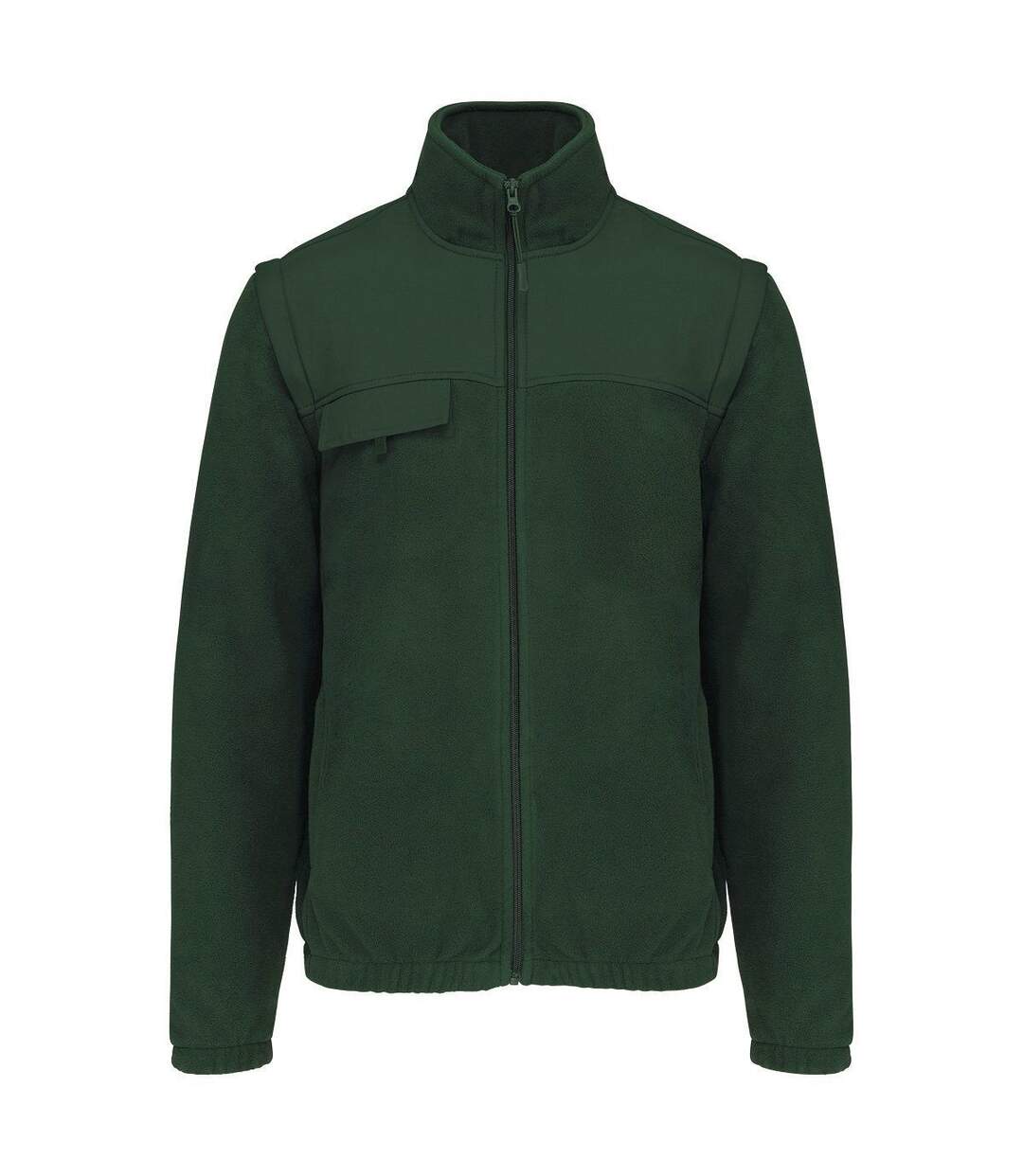 Veste polaire manches amovibles - WK9105 - vert foncé-1