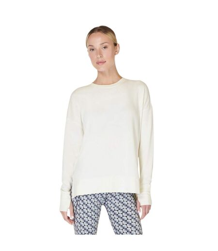 Sweat Motif/style Long After Class Femme Blanc Sweaty Betty
