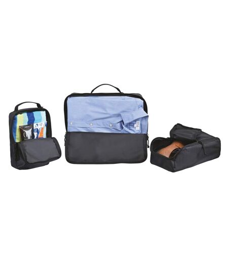 Pack Of 3  Renew Aware Packing Cube Set  One Size Black XD