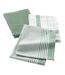 Lot de 3 Torchons Vibrato 50x70cm Vert Cèdre-1