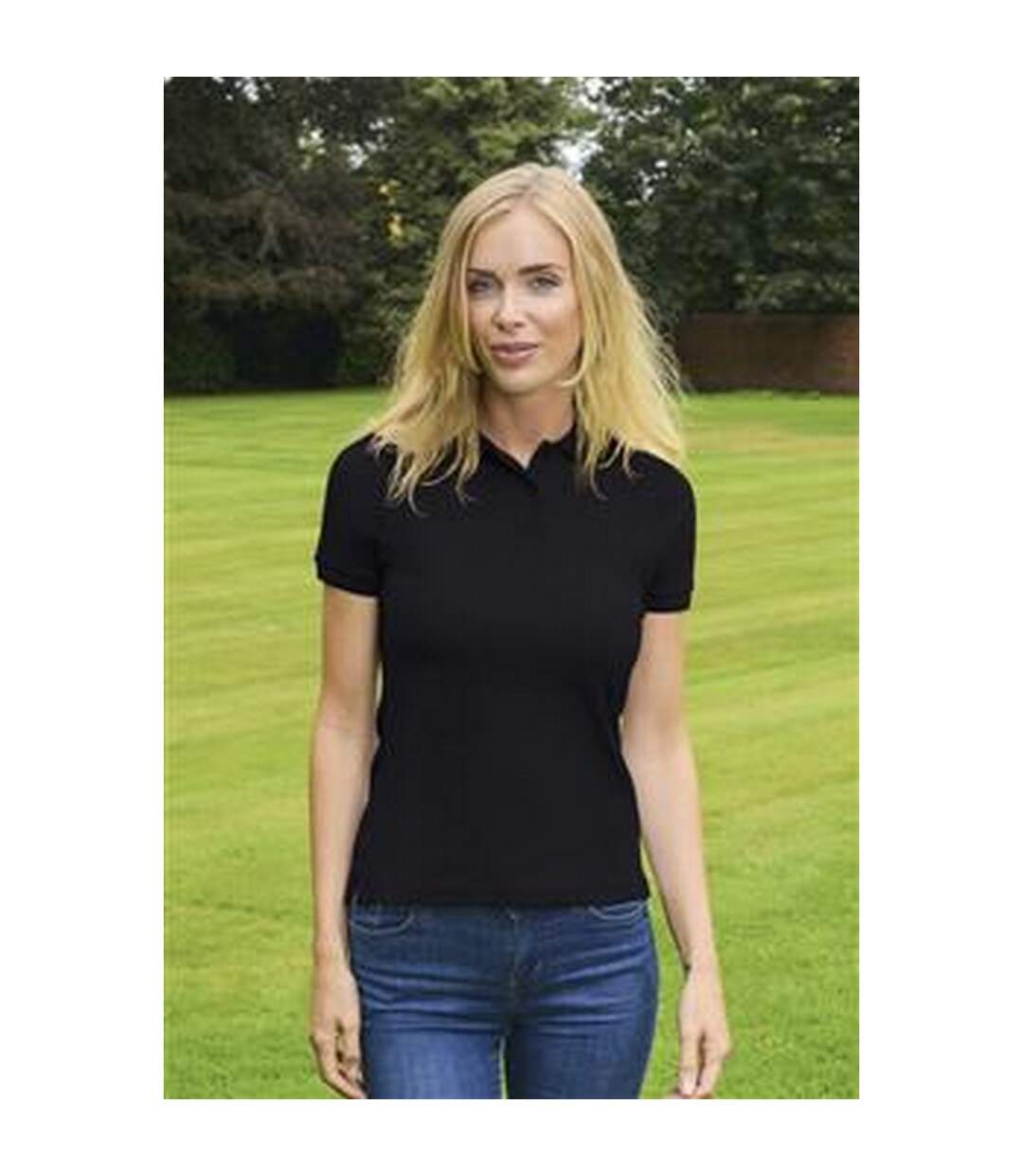 Absolute Apparel Womens/Ladies Diva Polo (Black) - UTAB106