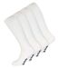 4 Pack Extra Wide Knee High Bamboo Diabetic Socks