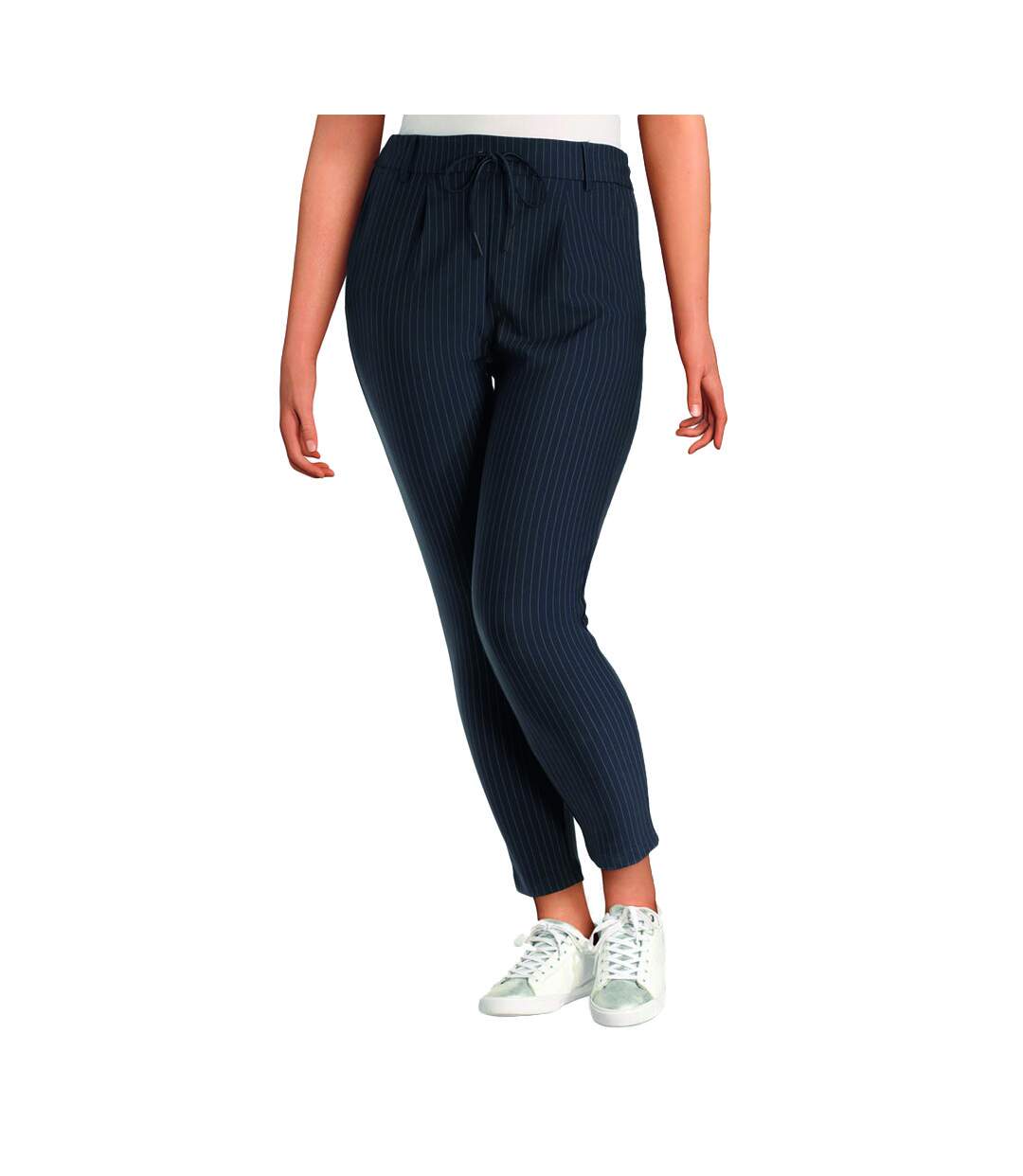 Pantalon Bleu à rayures femme Only Pinstripe