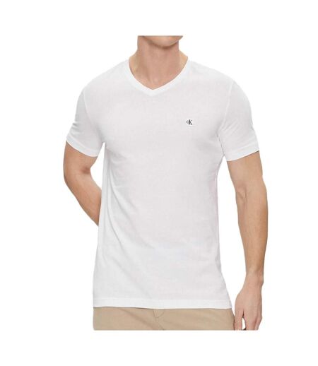 T-shirt Blanc Homme Calvin Klein Jeans Badge - XXS