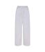Womens/ladies Cotton Fleece Sweatpants Light Heather Grey Skims-2