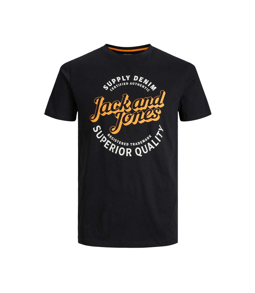 T-shirt Noir Homme Jack & Jones Mikk - XL-1