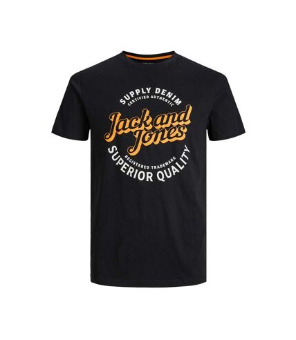 T-shirt Noir Homme Jack & Jones Mikk - L