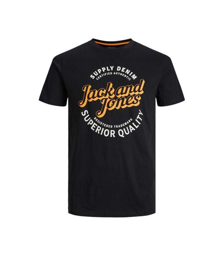 T-shirt Noir Homme Jack & Jones Mikk - L