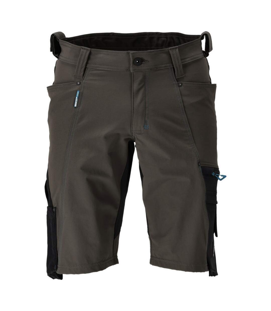 Mens Advanced Work Shorts Dark Anthracite Black Mascot-1
