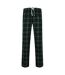 Mens tartan lounge pants navy/green SF-1