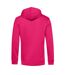 Sweat à capuche homme rose magenta B&C