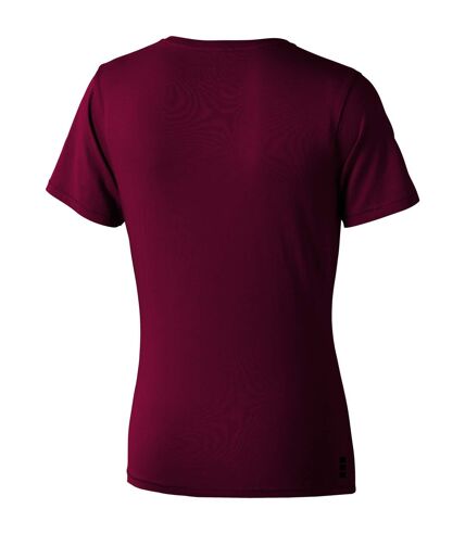 Elevate Womens/Ladies Nanaimo Short Sleeve T-Shirt (Burgundy) - UTPF1808