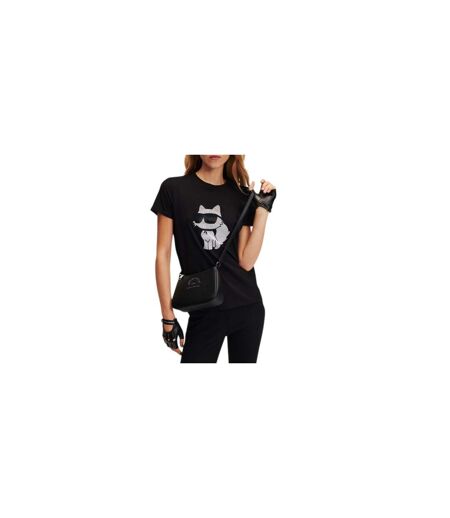 T-shirt Motif/style Chat Choupette Femme Noir Karl Lagerfeld
