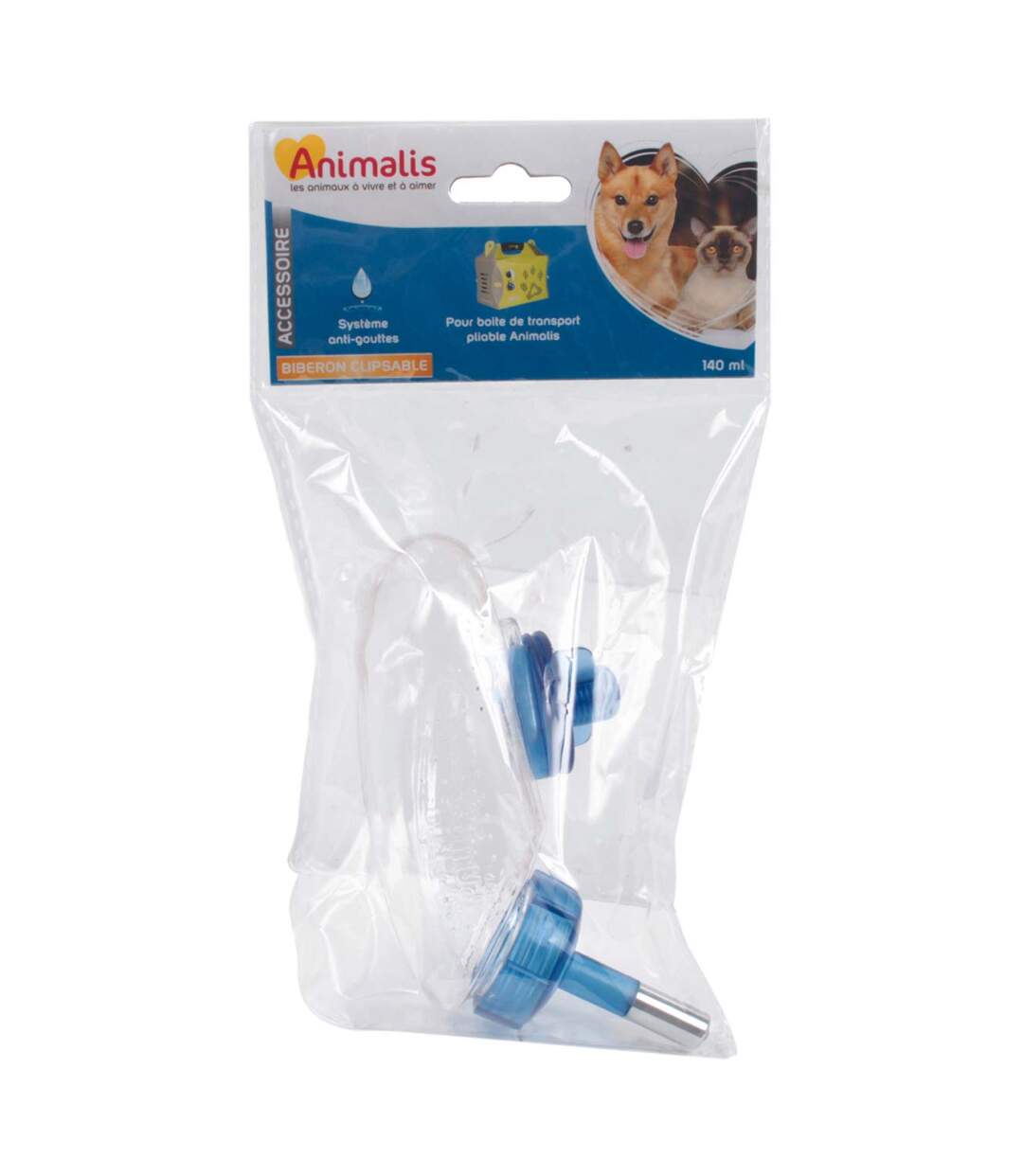 Biberon clipsable pour boite de transport Animalis (Lot de 2)