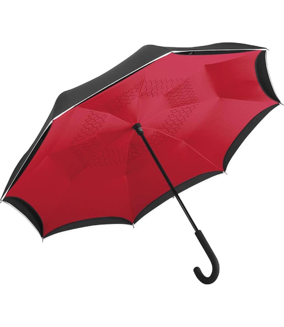 Parapluie standard FP7715 - noir et rouge-1