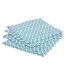 Lot de 4 Serviettes de Table Tikal 40x40cm Bleu-1