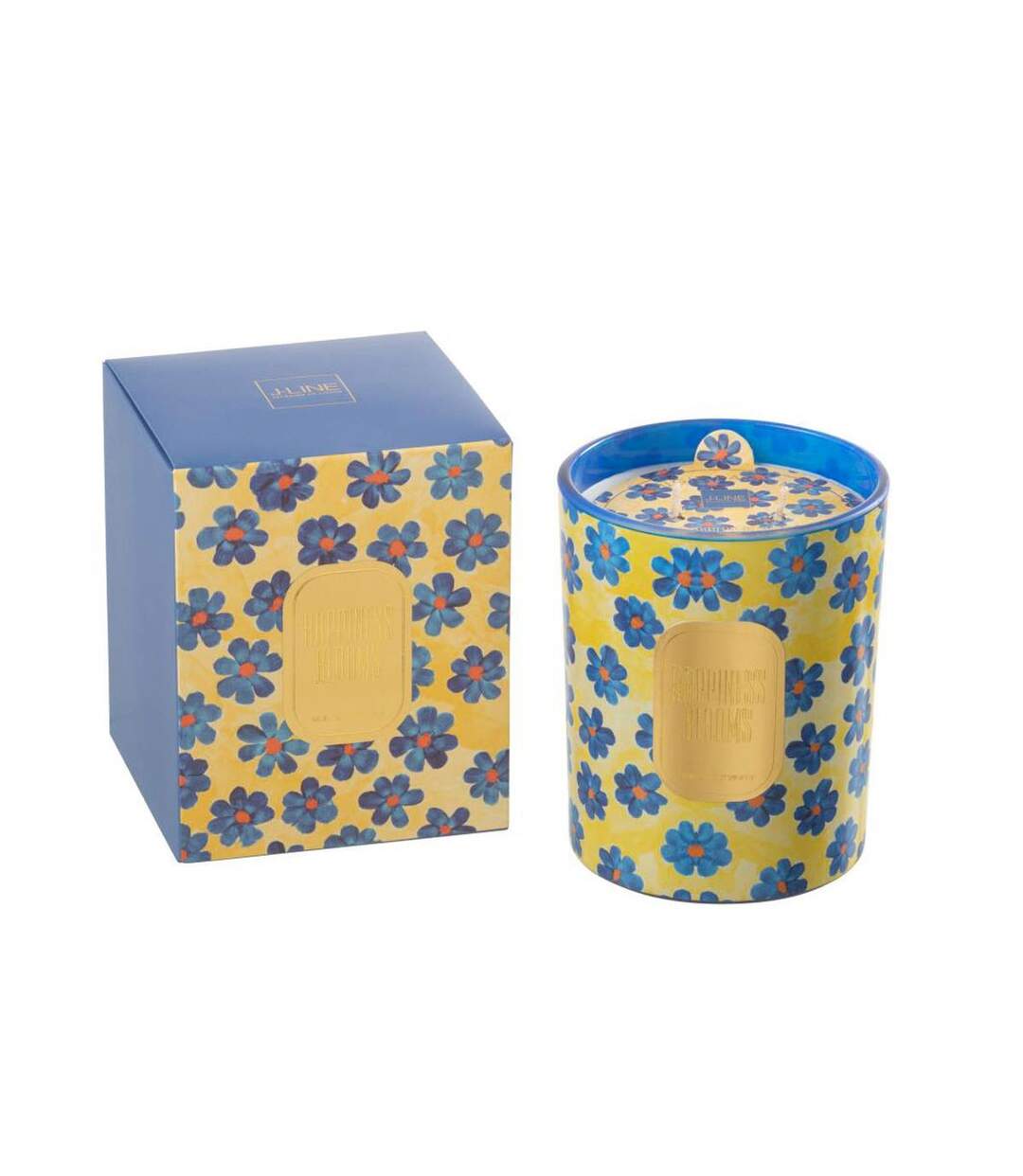 Bougie Parfumée Happiness Blooms 13cm White Musk Violet-2