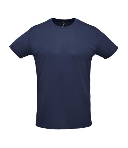 T-shirt Sprint Adulte Bleu Marine Français SOLS
