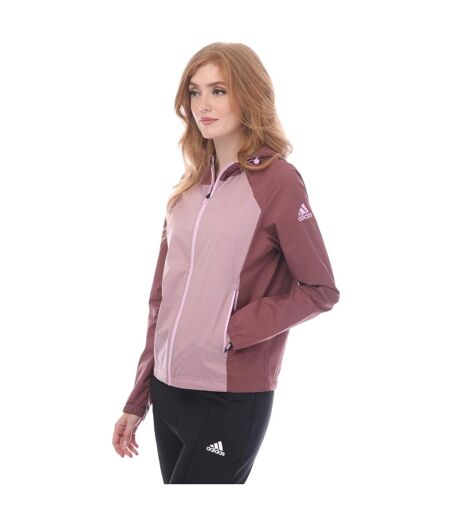 Womens/ladies provisional golf jacket burgundy Adidas