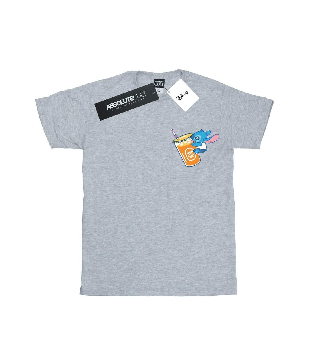 Disney Femme/Ladies Lilo And Stitch Drink Cotton Boyfriend T-Shirt (Gris sportif) - UTBI29622-1