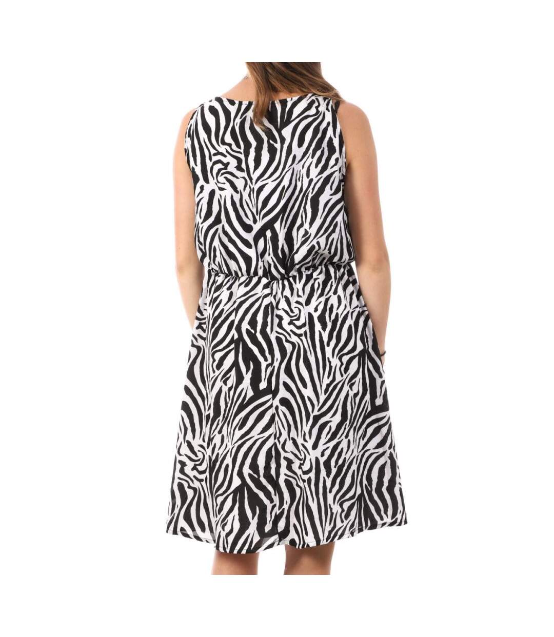 Robe Imprimé Noir/Blanc Femme Joseph In Racer - M/L-2