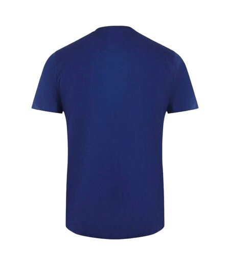 T-shirt Motif Floral Vibrant Homme Bleu Marine Cavalli Class