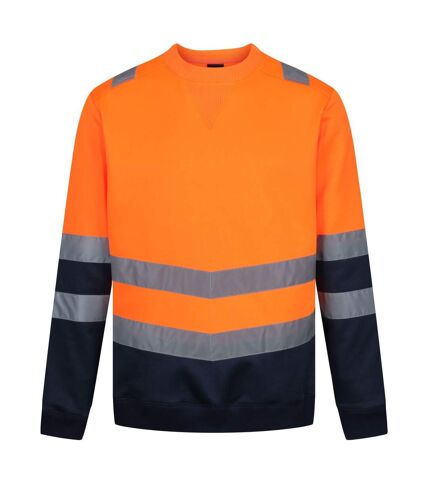 Regatta Mens Pro High-Vis Sweatshirt (Neon Orange) - UTRG6348