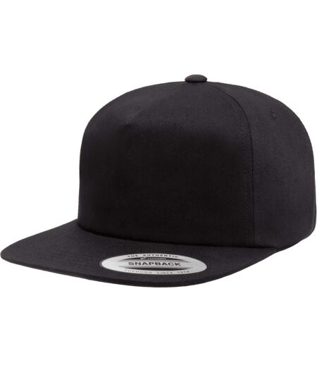 Casquette Ajustable Motif/style 5 Panneaux Noir Flexfit
