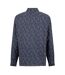 Mens Abstract Recycled Long-sleeved Shirt Navy Ted Baker-2