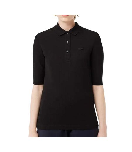 Polo noir femme lacoste slim fit - 32