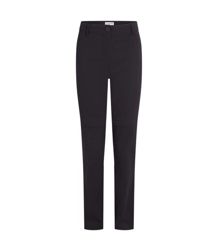 Womens/ladies Kiwi Pro Iii Convertible Trousers Black Craghoppers