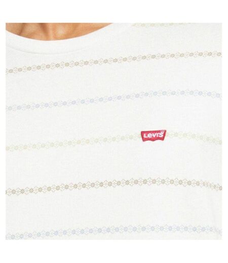 T-shirt Motif/style Rayé Original Homme Blanc Levis